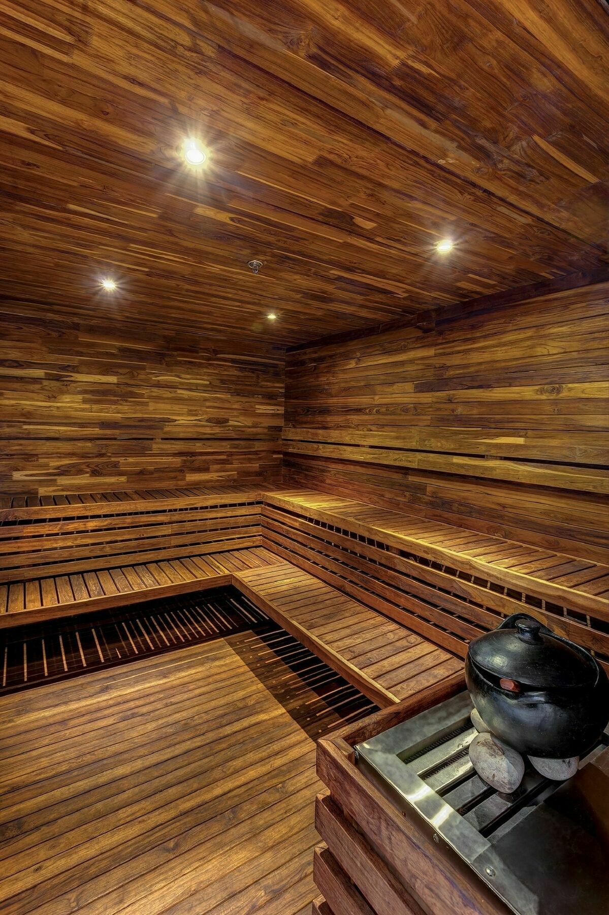 Estelar Villavicencio Hotel & Centro De Convenciones Kültér fotó A modern Finnish sauna